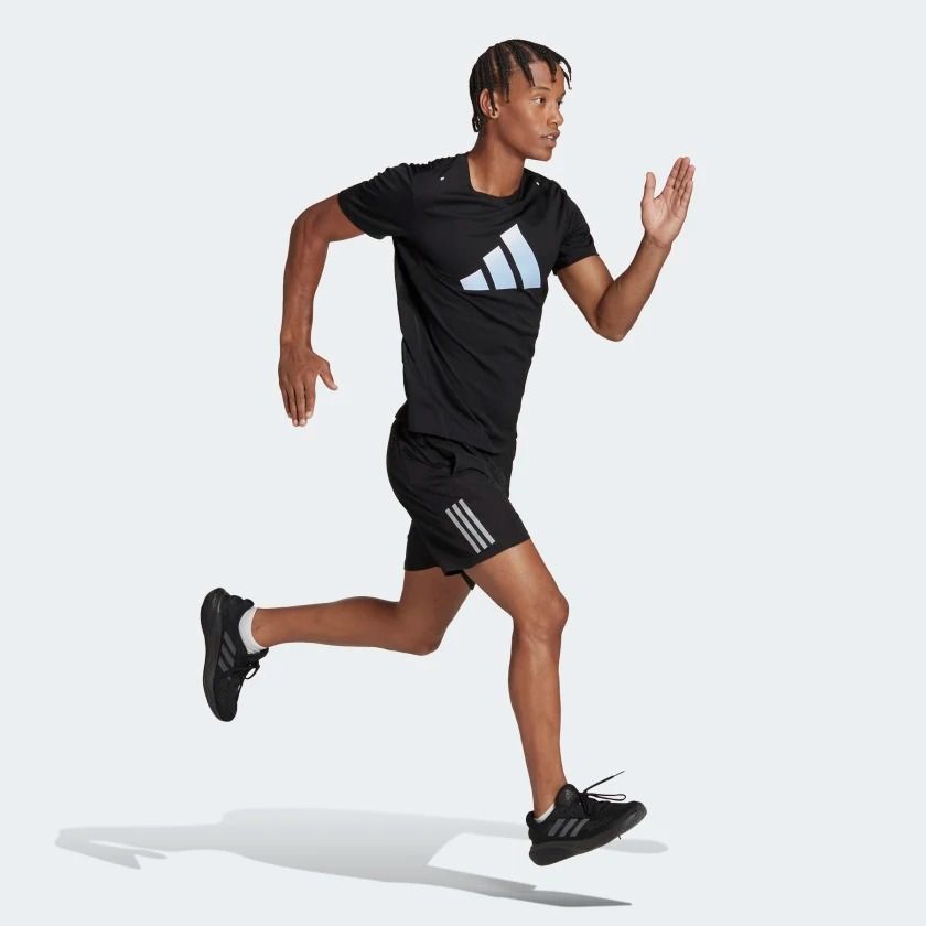  Áo Phông - Áo thun Chạy Nam ADIDAS Run Icons 3 Bar HR3243 