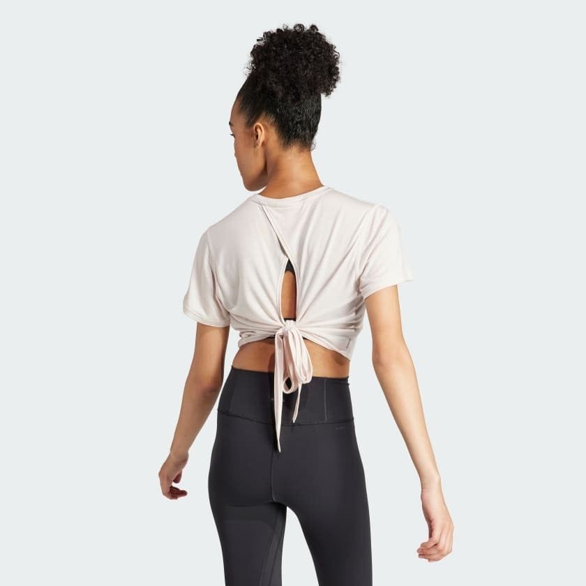 Áo Phông - Áo thun Tập Luyện Nữ ADIDAS Yga St Wrap T IS2965