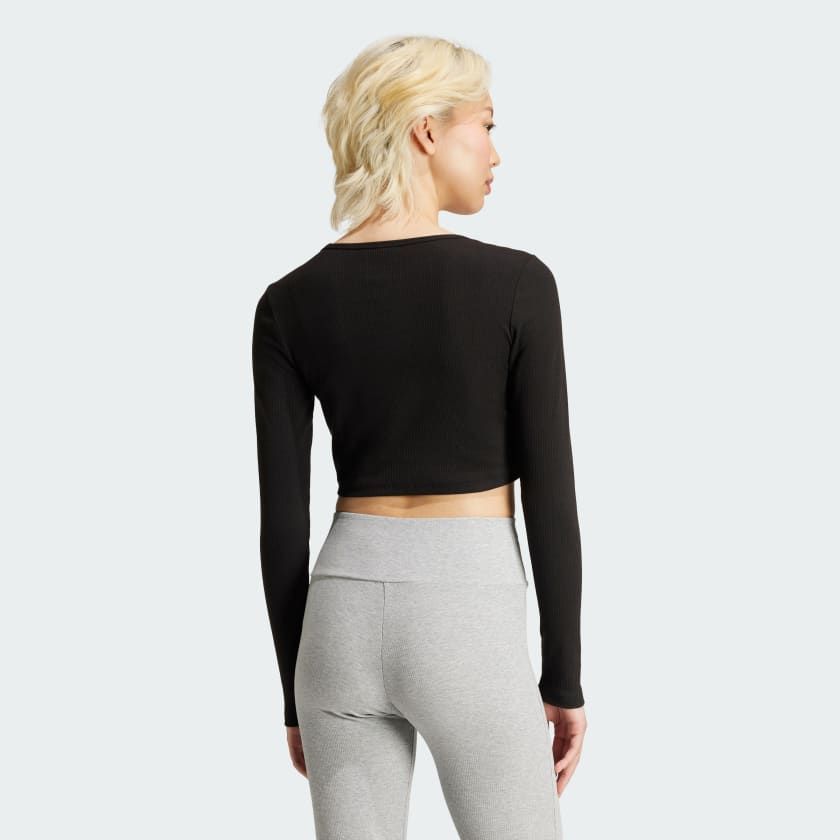 Áo Phông - Áo thun Originals Nữ ADIDAS Ess Crop Ls IW5725