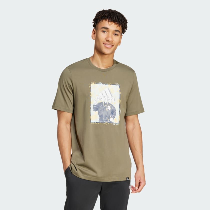 Áo Phông - Áo thun Thể Thao Nam ADIDAS M Doodle T IY8073