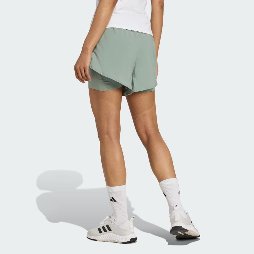 Quần Đùi Tập Luyện Nữ ADIDAS Wtr D4T 2In1Sh JC9803