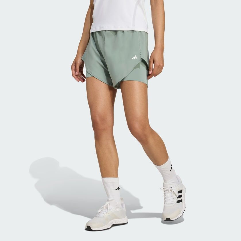 Quần Đùi Tập Luyện Nữ ADIDAS Wtr D4T 2In1Sh JC9803