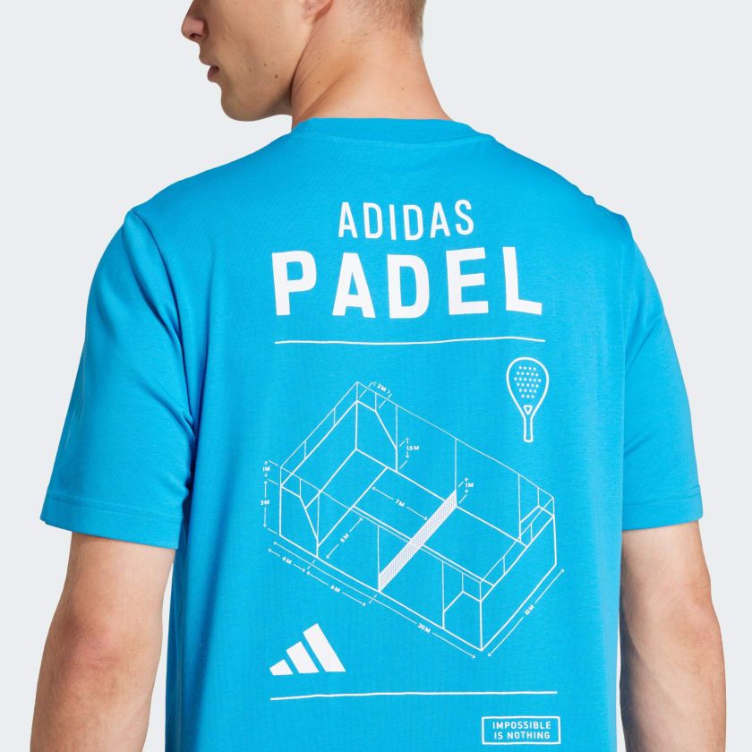 Áo Phông - Áo thun Tennis Nam ADIDAS M Padel Cat G T JD6015