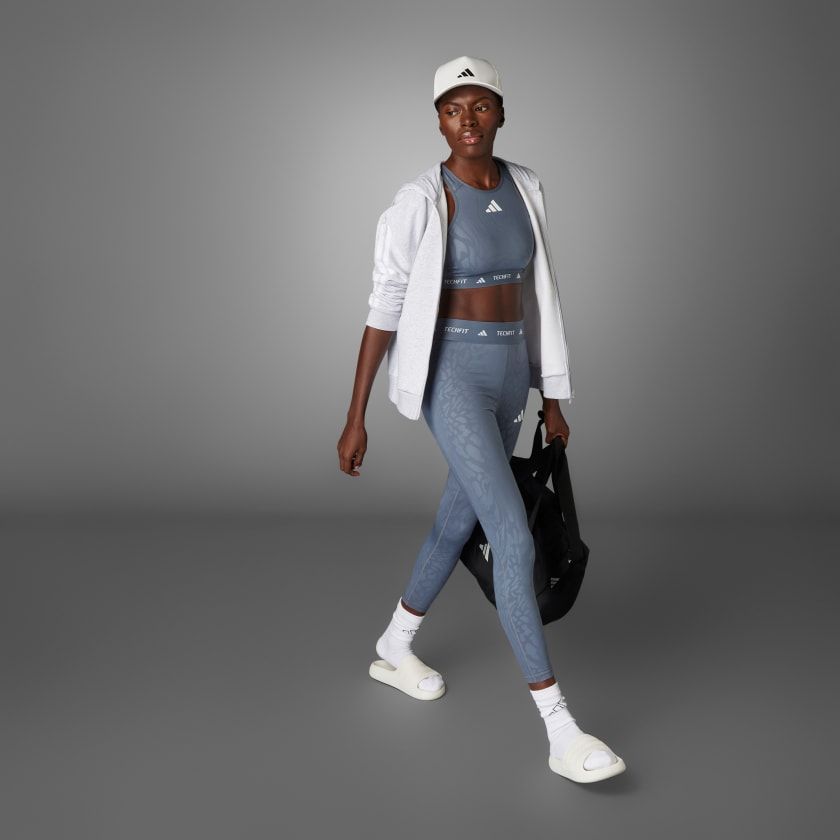 Quần Bó Tập Luyện Nữ ADIDAS Tf Print 7/8 L JE3645
