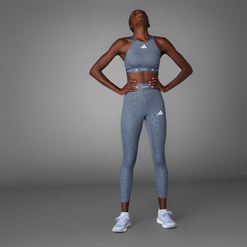 Quần Bó Tập Luyện Nữ ADIDAS Tf Print 7/8 L JE3645