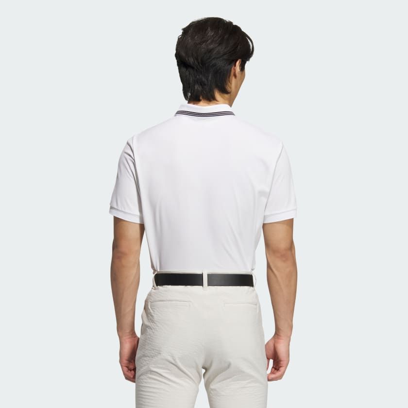 Áo Polo Golf Nam ADIDAS Ult365 3 Striped Ribbed Polo JE7132