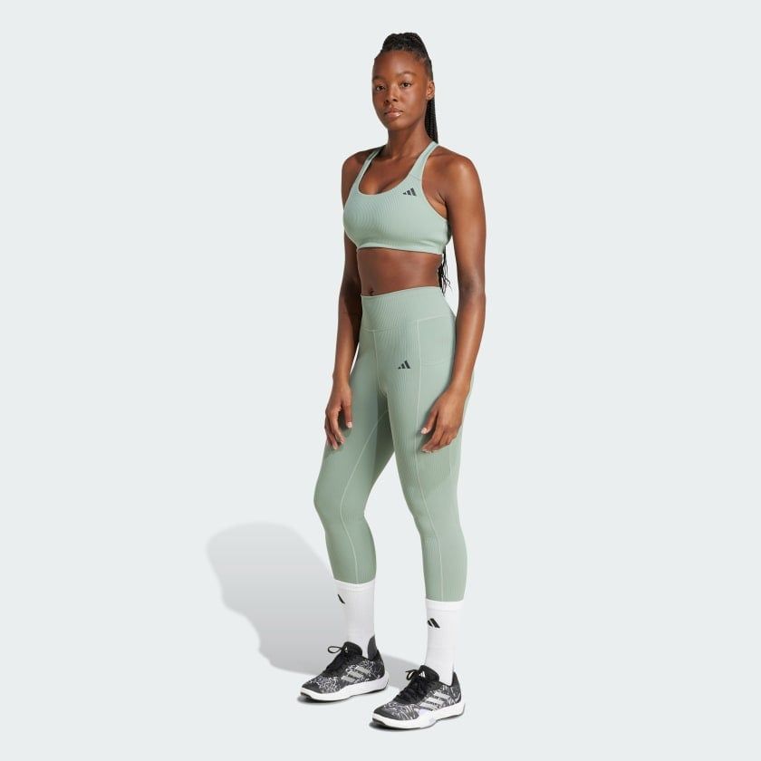 Áo Ngực Thể Thao Tập Luyện Nữ ADIDAS Pwi Rib Ms JI8046