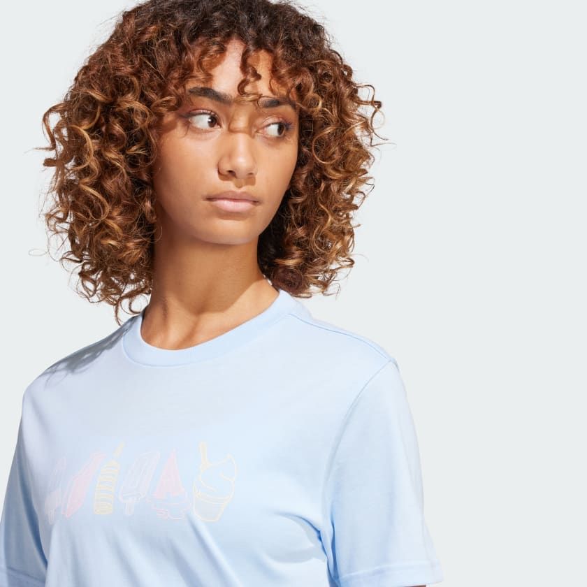 Áo Phông - Áo thun Thể Thao Nữ ADIDAS W L Food Tee JJ4102
