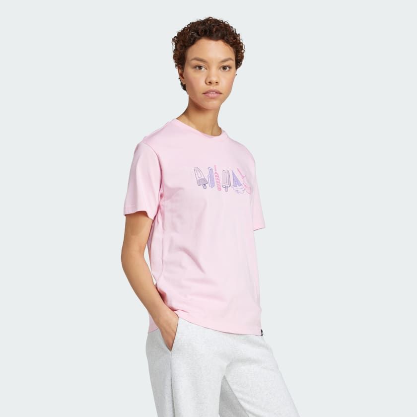 Áo Phông - Áo thun Thể Thao Nữ ADIDAS W L Food Tee JN8272