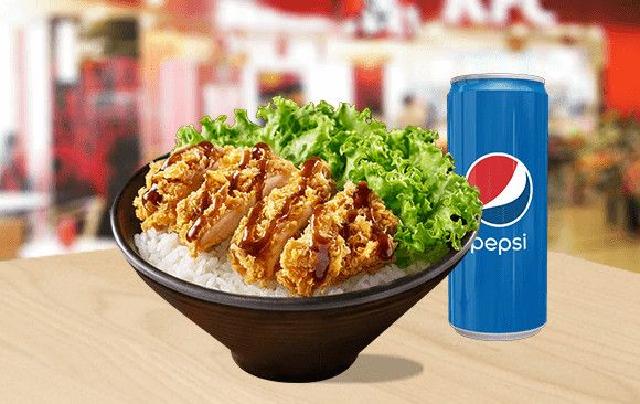 1 Cơm Phi-lê gà quay Flava + Pepsi/Milo (combo ăn trưa)