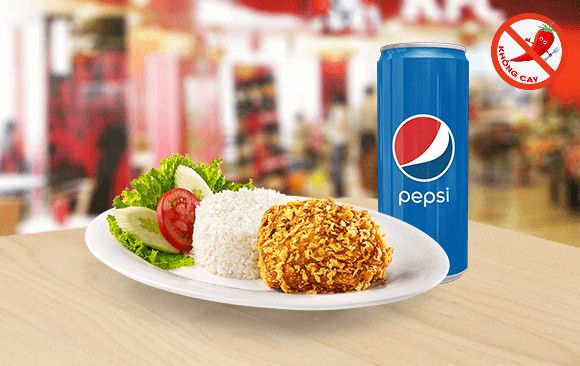 1 Burger Tôm + Pepsi/Milo (combo ăn trưa)