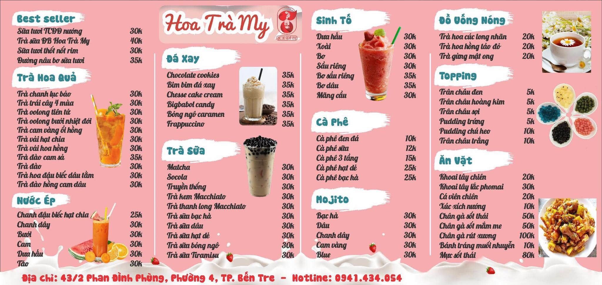 Sữa Tươi Đường Đen Nướng - Hoa Trà My