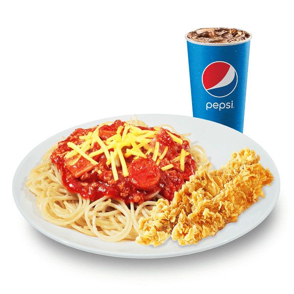 N1 - Mì Ý sốt bò bằm + 2 Miếng gà giòn không xương + Nước ngọt - Jollibee