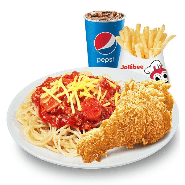 N3 - Mì Ý sốt bò bằm + 1 Miếng gà rán + Khoai tây vừa + Nước ngọt - Jollibee