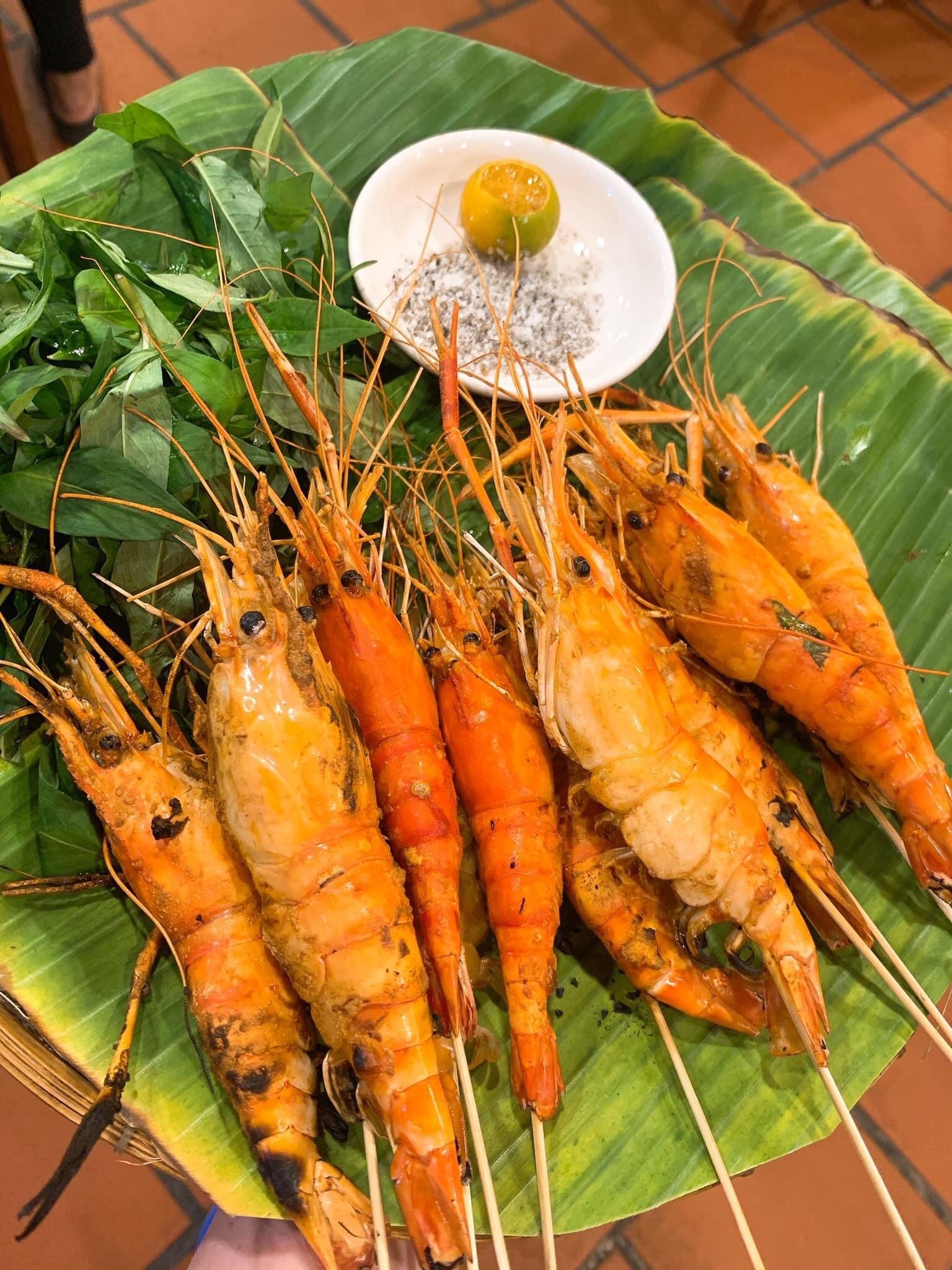 Tôm Nướng Muối Ớt - Quán 7 Thép