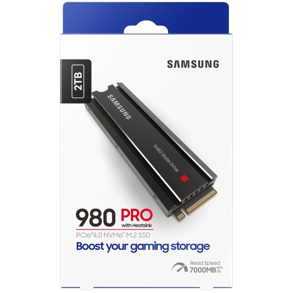 SSD 2T SAMSUNG 980 PRO HEATSINK NVME M2 GEN 4.0 CÔNG TY NEW ( MẤT BOX K BẢO HÀNH)