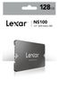 SSD 128G LEXAR  NS100 RB 2.5'' SATA3