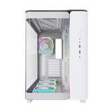 CASE MONTECH KING 95 PRO WHITE ARGB (CAKING95PROWHMT) ( KÈM 6 FAN ) NEW