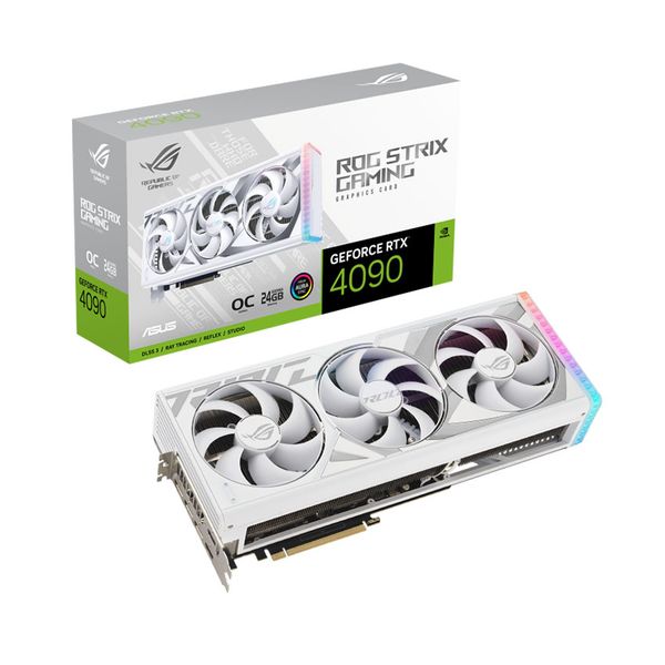 VGA RTX 4090 24GB GDDR6X ASUS ROG STRIX OC EDITION 3 FAN WHITE