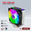 FAN TẢN NHIỆT KHÍ CPU VSP COOLER V4 PLUS BLACK / WHITE RGB NEW
