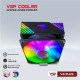 FAN TẢN NHIỆT KHÍ CPU VSP COOLER V4 PLUS BLACK / WHITE RGB NEW