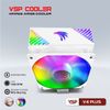 FAN TẢN NHIỆT KHÍ CPU VSP COOLER V4 PLUS BLACK / WHITE RGB NEW