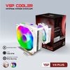 FAN TẢN NHIỆT KHÍ CPU VSP COOLER V4 PLUS BLACK / WHITE RGB NEW