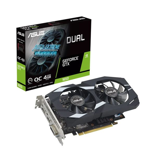 VGA GTX 1650 4G DR6 ASUS DUAL EVO 2 FAN (DUAL-GTX-1650-4GD6-P-EVO) NEW