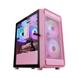 CASE SEGOTEP ARTIST/2 FAN RGB  PINK NEW ( 2 FAN LED RGB)