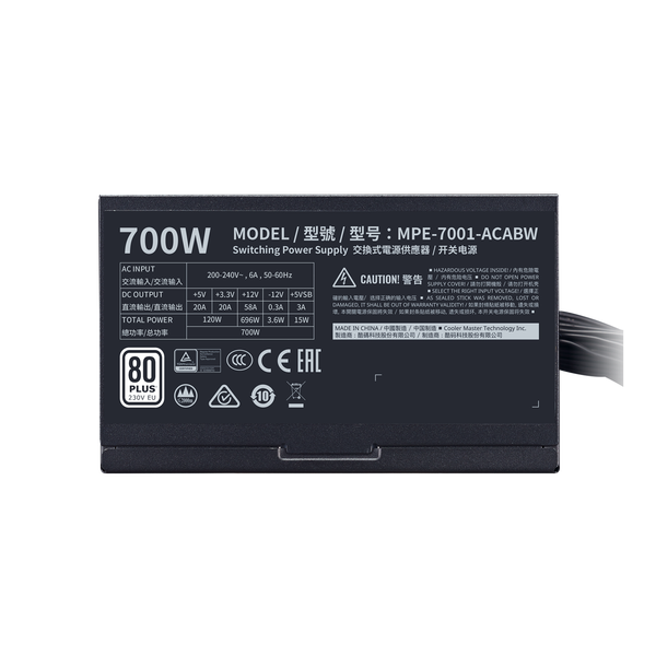 NGUỒN 700W COOLER MASTER NWE WHITE NEW