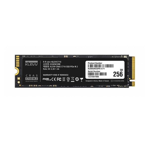 SSD 256G KLEVV CRAS C710 M2 NVME Gen3x4 NEW