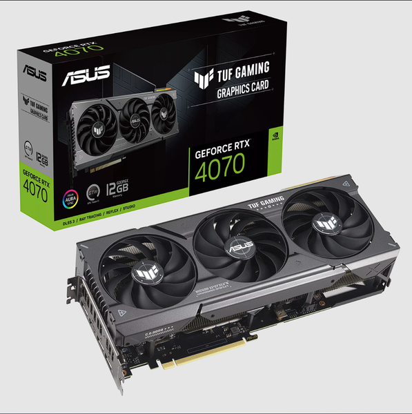 VGA RTX 4070 12GB GDDR6X ASUS TUF GAMING 3 FAN