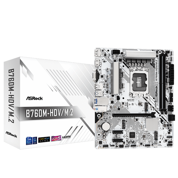 MAIN B760M ASROCK HDV/M.2 DDR5 NEW