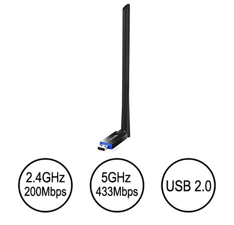 USB THU WIFI Tenda - U10 AC650 BẰNG TẦN KÉP NEW