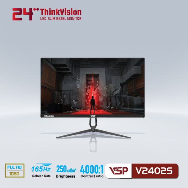 LCD 24 IN VSP V2402S VA 165HZ PHẲNG NEW