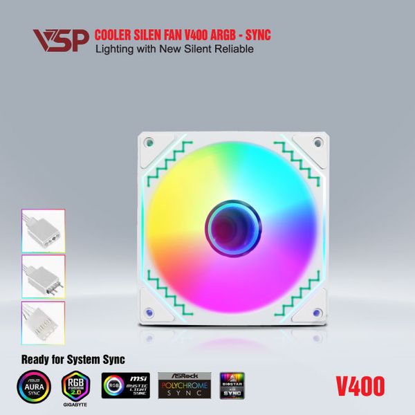 FAN CASE VSP V400 LED ARGB NEW