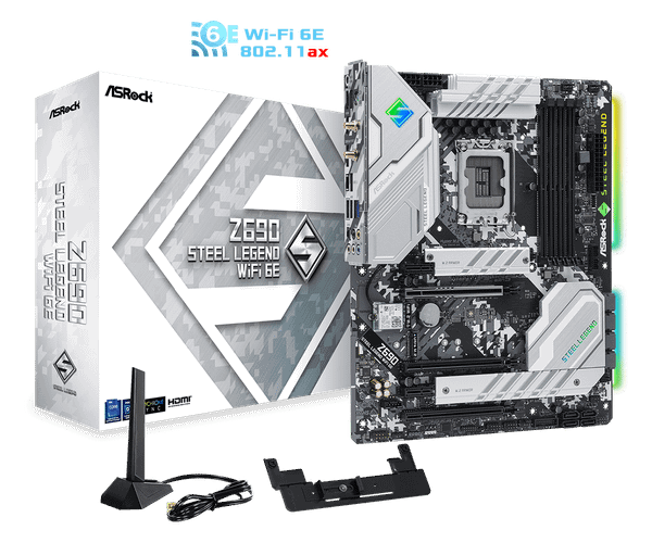 MAIN  Z690 ASROCK STEEL LEGEND WIFI 6E NEW