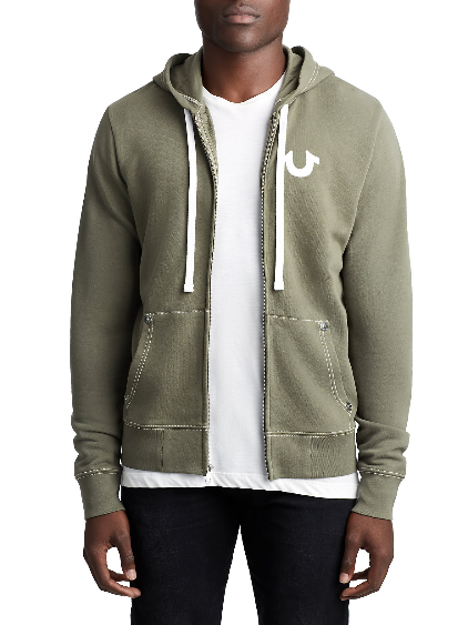 Men's flocked buddha zip up hoodie store
