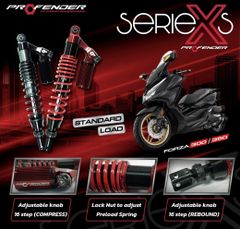  FORZA, SH 300-350 Giảm xóc/ phuộc sau PROFENDER X SERIES (400-430mm) 