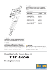  BONNEVILLE T100, BONNEVILLE T120, STREET SCRAMBLER Giảm xóc/ phuộc sau Öhlins STX 36 TWIN 