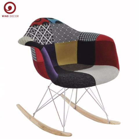 Ghế A03 - Ghế Eames Thổ Cẩm Bập Bênh