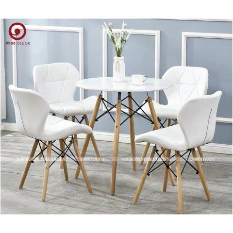 Bộ Bàn Tròn và 4 Ghế A12