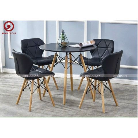 Bộ Bàn Tròn và 4 Ghế A12