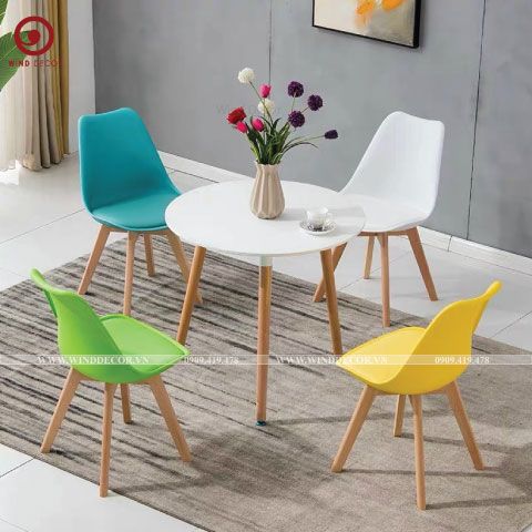 BK-03 Bộ Bàn Tròn 4 Ghế A05