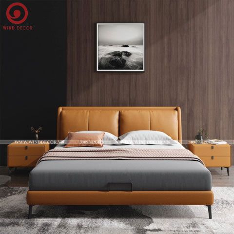 Giường Bọc Nệm Novin