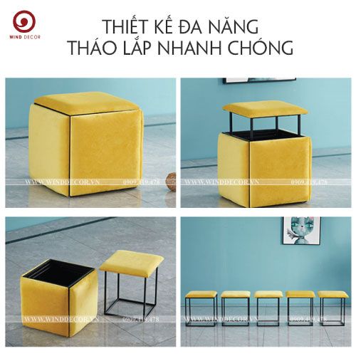 Ghế Đôn Đa Năng 5 In 1