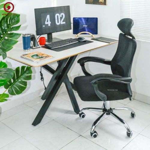 Ghế Văn Phòng Chân Xoay Có Tựa Đầu JO-836