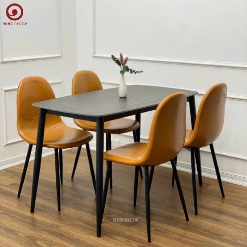 Bộ bàn ăn Ceramic và 4 Ghế Venus