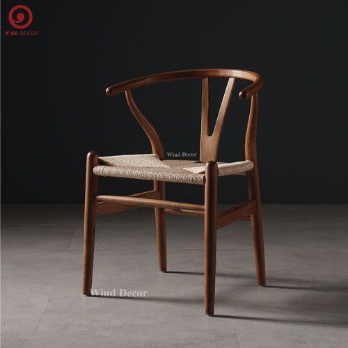 Ghế Wishbone Cao Su Đan Dây