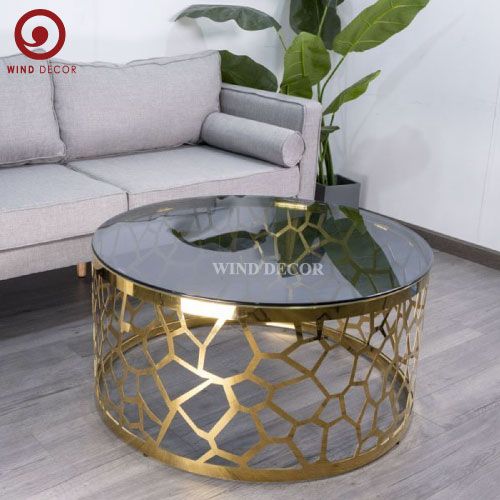 Bàn Sofa Inox Mạ 602T